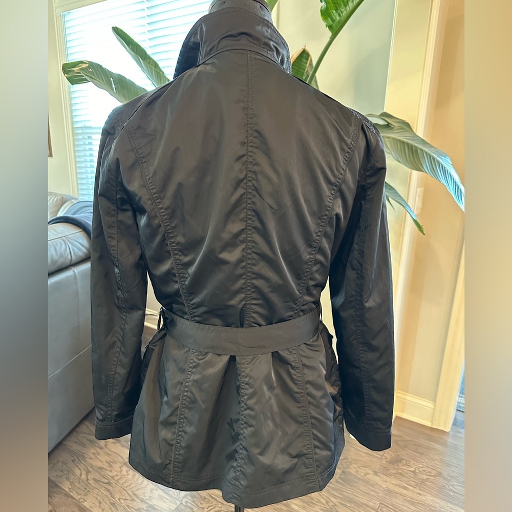White House Blake Market Jacket Removable Vest Belt Black Women Size Small - Picture 6 of 16